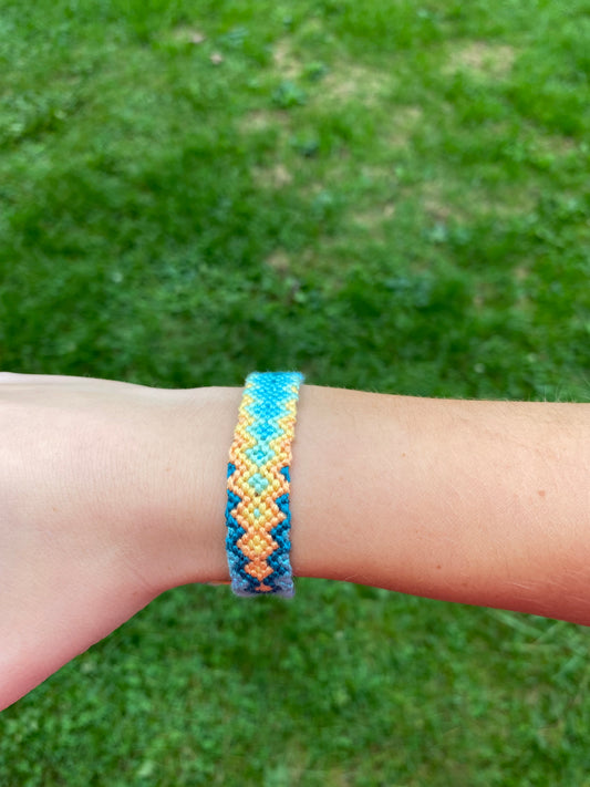 Blue and Orange Bracelet